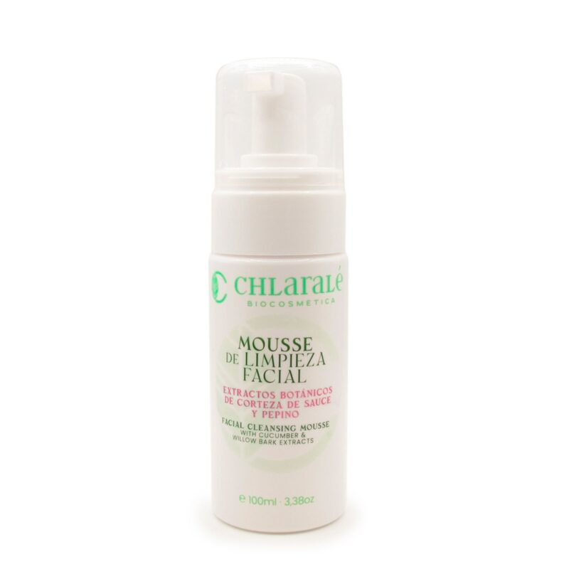 Mousse de limpieza facial de Chlaralé, alta cosmética natural